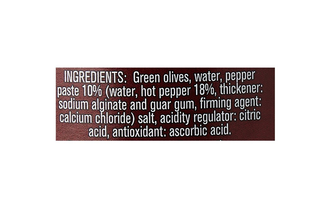 Borges Hot Pepper Stuffed Green Olives   Glass Jar  450 grams